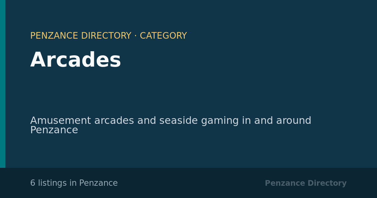 Arcades in Penzance — 6 local listings